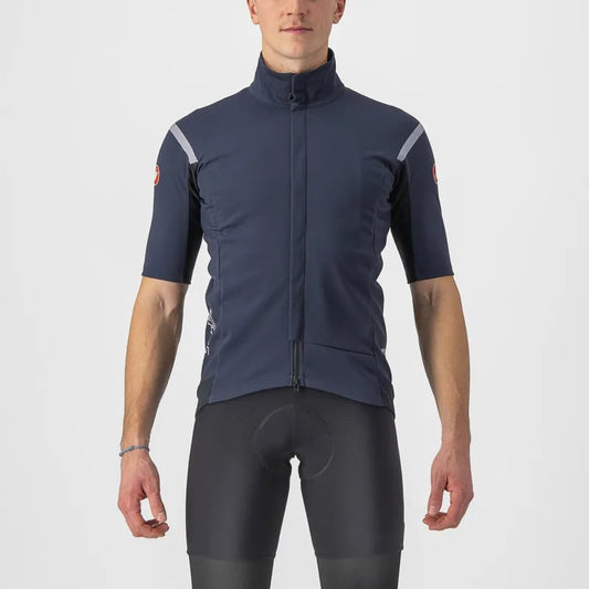 Castelli Gabba Ros 2 Men's Jacket - Savile Blue/Silver Gray