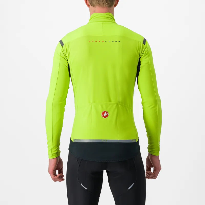 Castelli Perfetto RoS 2 Long Sleeve Men's Jacket - Electric Lime/Dark Gray