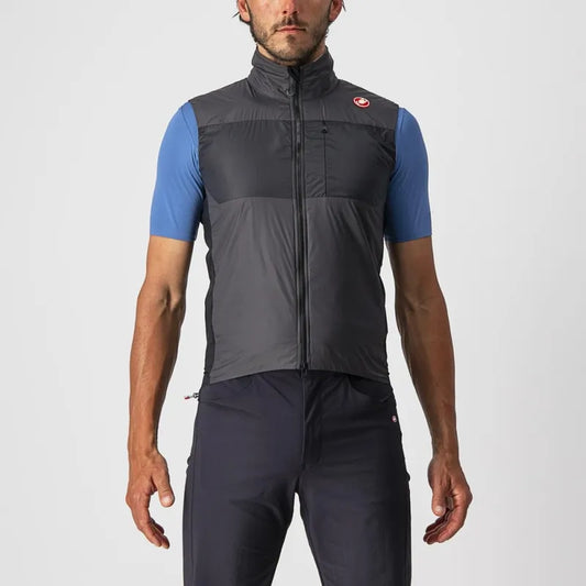 Castelli Unlimited Piffy Men's Vest - Dark Gray / Black Sliver