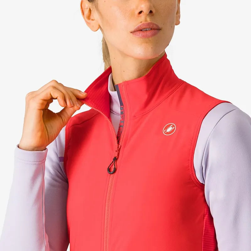 Castelli Espresso Women's Cycling Vest - Hibiscus