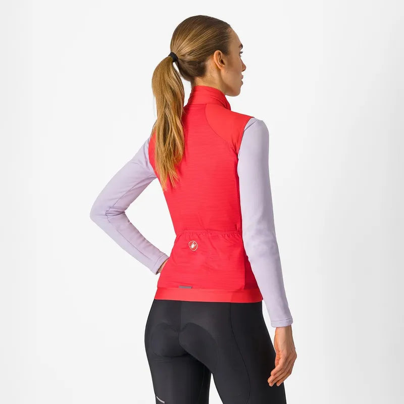 Castelli Espresso Women's Cycling Vest - Hibiscus