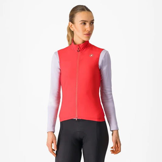 Castelli Espresso Women's Cycling Vest - Hibiscus