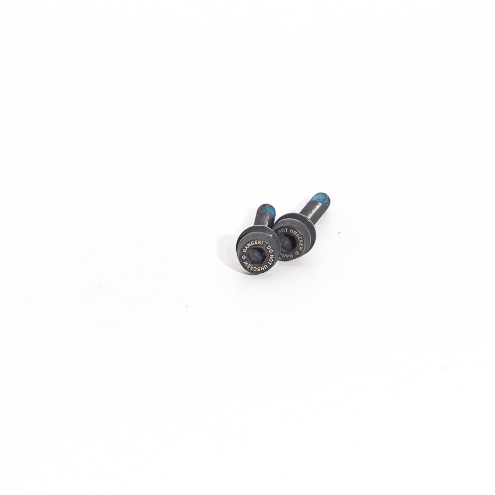Campagnolo Disc Brake Caliper Flatmount Mounting Bolts 24mm, 15mm - 19mm Rear Thickness Black - 2 Pack