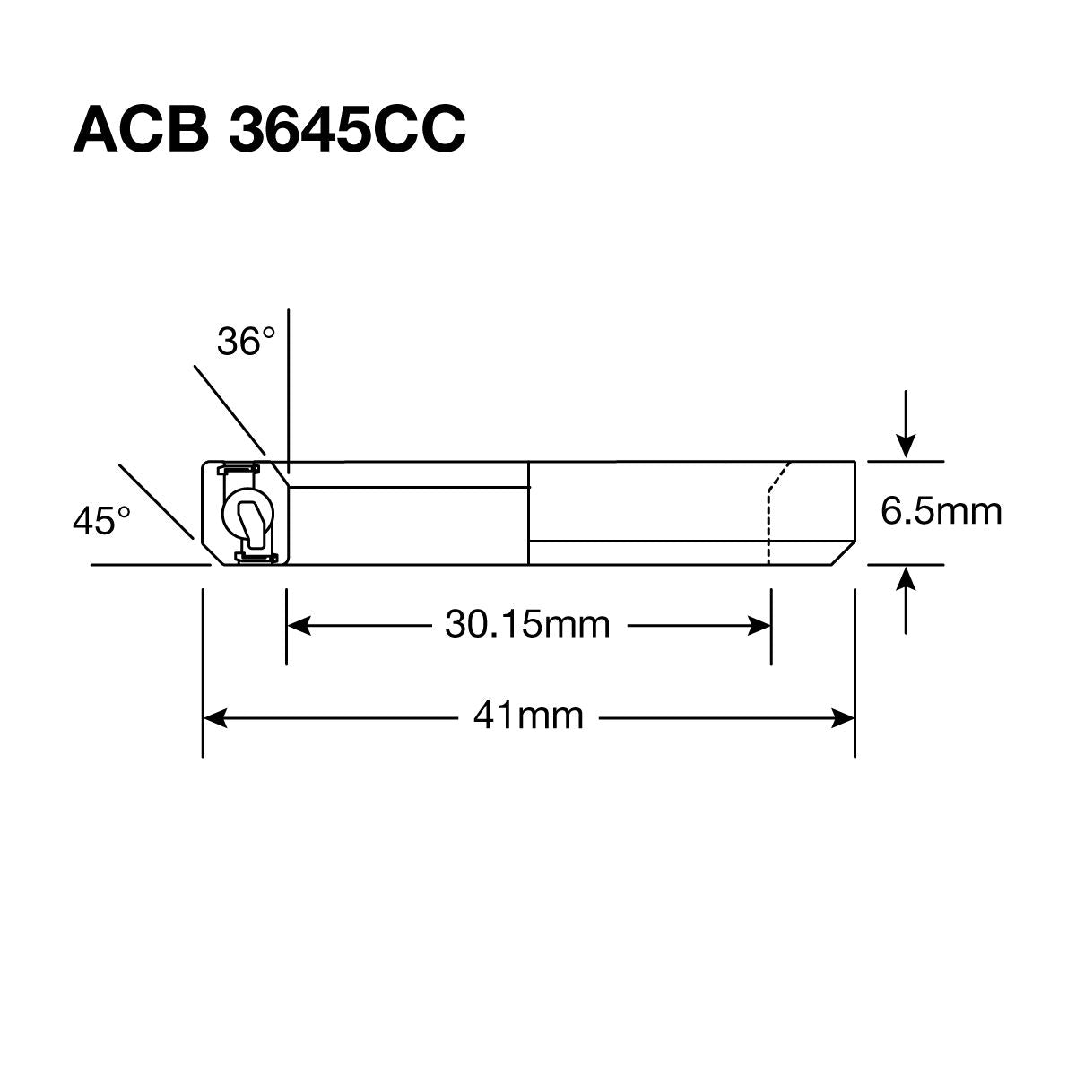Enduro HS Bearing 1.125" 30.2 x 41 x 6.5 36x45° SS