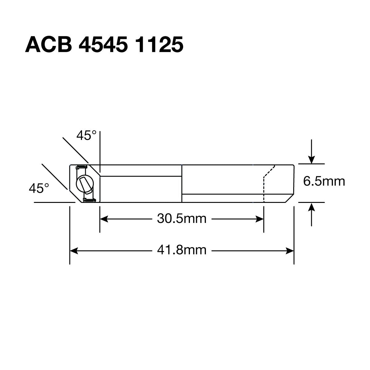 Enduro HS Bearing 1.125" 30.5 x 41.8 x 6.5 45x45° SS