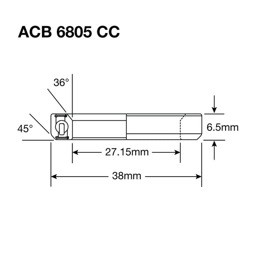 Enduro Hs Bearing 1" 27.15 X 38 X 6.5 36x45° Bo