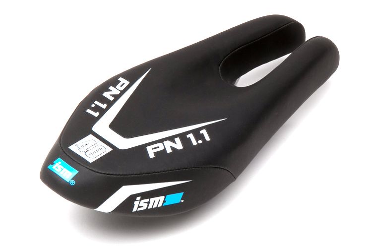 ISM PN 1.1 Black L-275 / W-110 Satin Steel Rails Saddle
