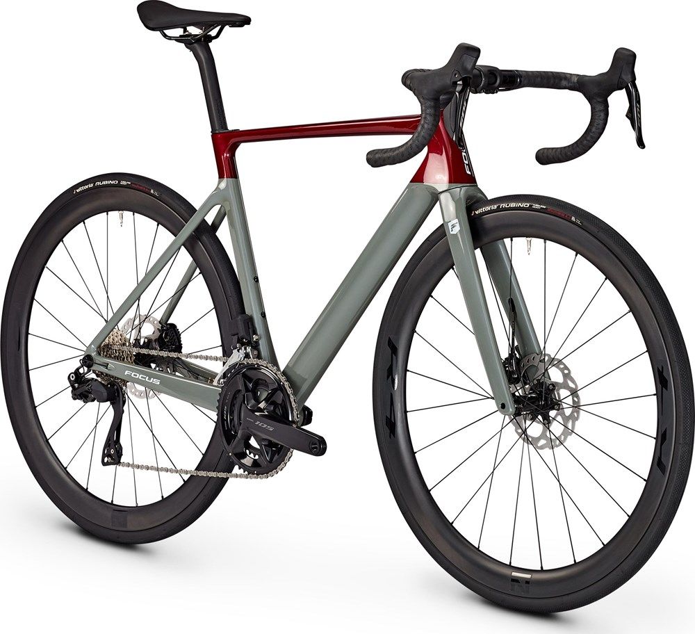 Focus IZALCO MAX DISC 8.9 105 Di2 Road Bike - Mahagony Red/Slategrey