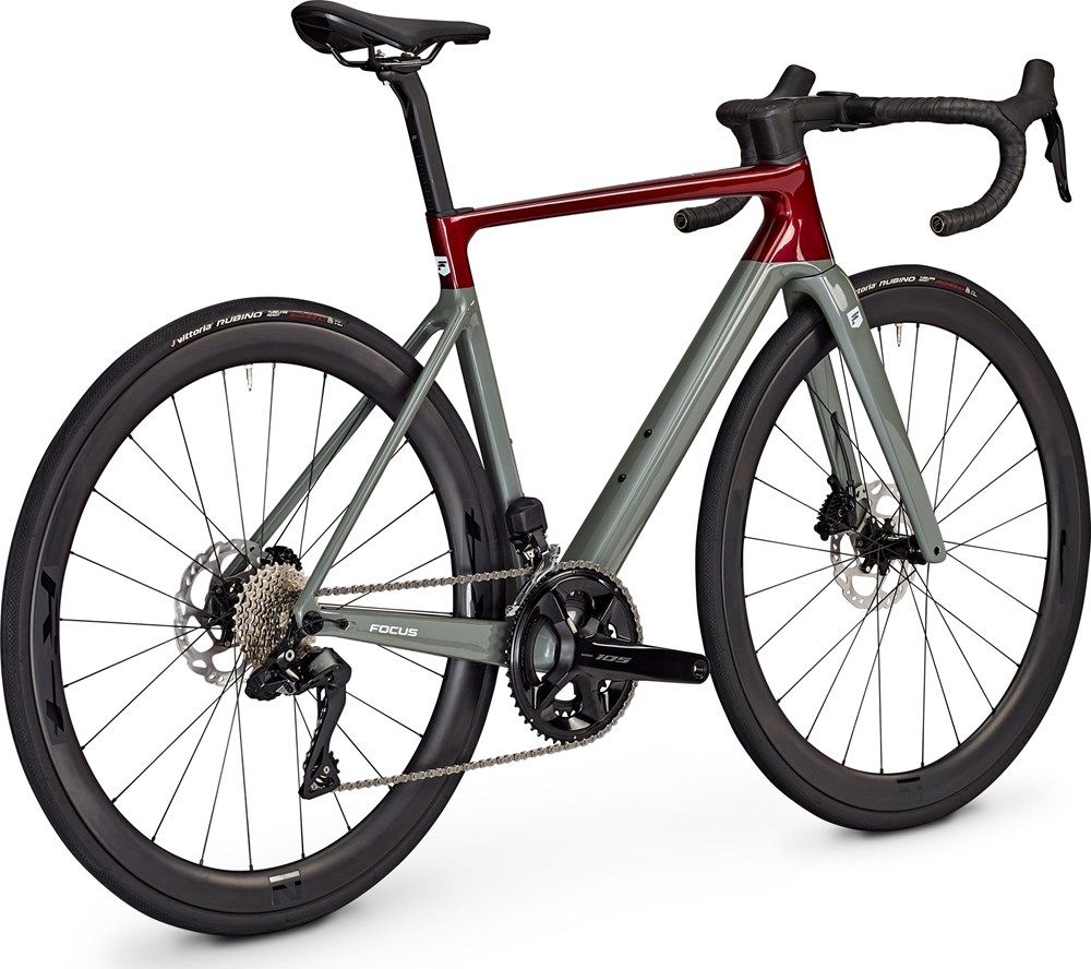 Focus IZALCO MAX DISC 8.9 105 Di2 Road Bike - Mahagony Red/Slategrey