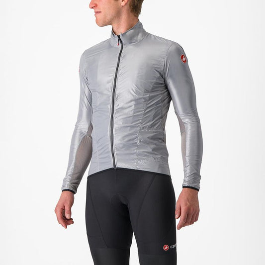 Castelli Jacket Aria Shell Men's - Silver Grey