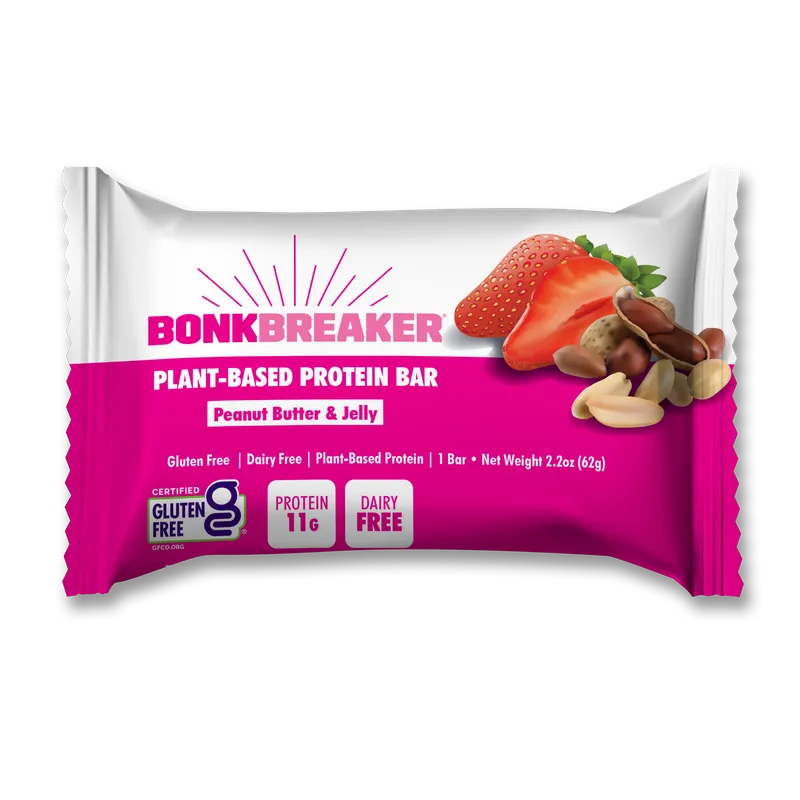Bonk Breaker Peanut Butter & Jelly Protein + Energy Bar - Single