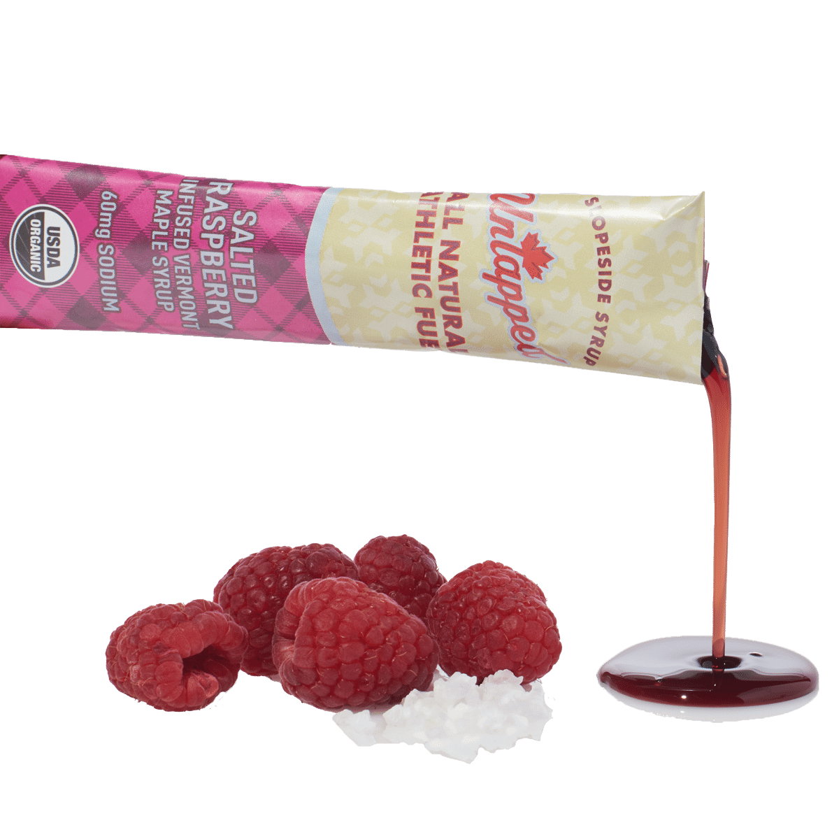 UnTapped Gels Salted Raspberry Maple Syrup - Box of 20