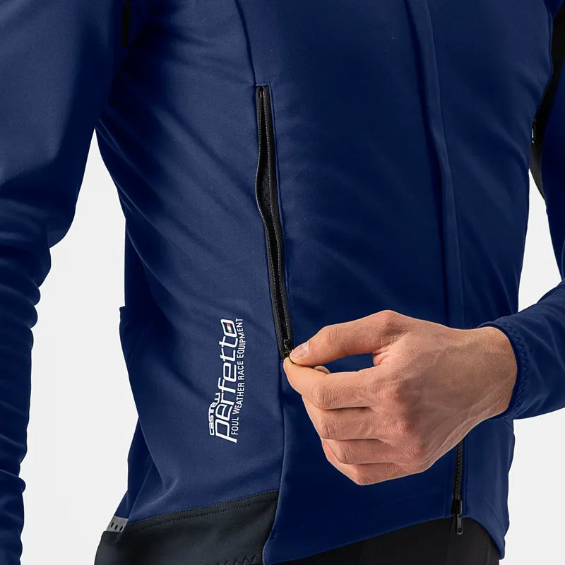 Castelli Jacket Perfetto Ros2 Convertible - Slate Blue