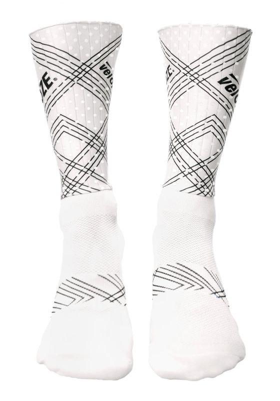 VeloToze Socks Aero Extra Tall - White