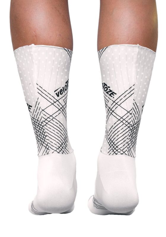 VeloToze Socks Aero Extra Tall - White