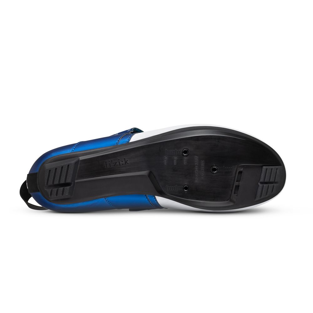 Fizik Transiro Hydra Triathlon Shoes White-Metallic/Blue