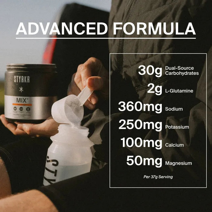 Styrkr MIX+ Pink Graprefruit: Dual-Carb & Electrolyte Drink Mix