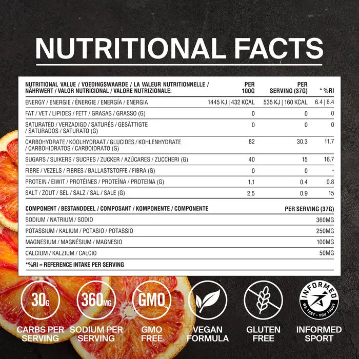 Styrkr Mix MIX+ Blood Orange: Dual-Carb & Electrolyte Drink Mix