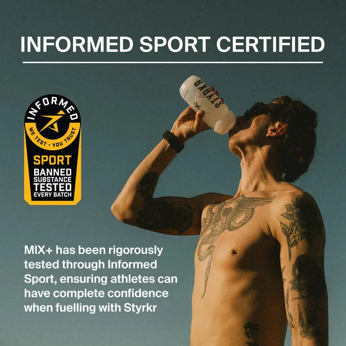 Styrkr Mix MIX+ Blood Orange: Dual-Carb & Electrolyte Drink Mix
