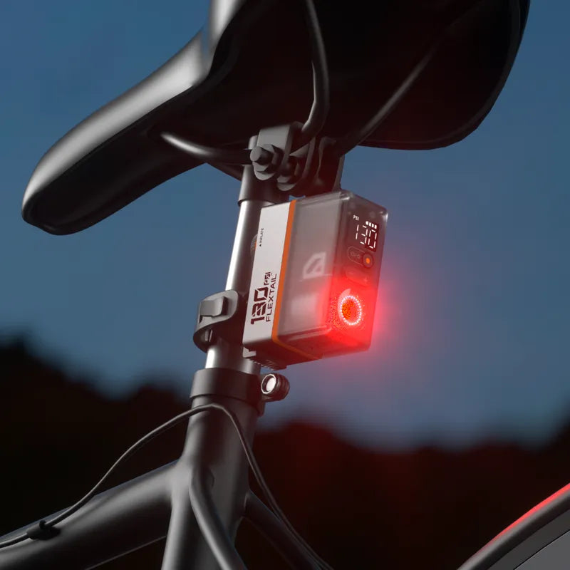 Flextail Tiny Bike Pump 200 with Tail Light- 130 PSI Digital