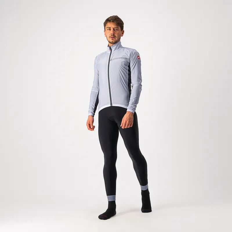 Castelli Squadra Stretch Jacket Men's Silver Gray/Dark Gray