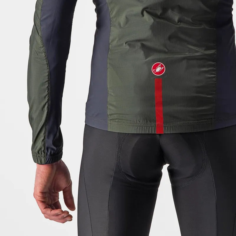 Castelli Squadra Stretch Jacket Men's Military Green/Dark Gr