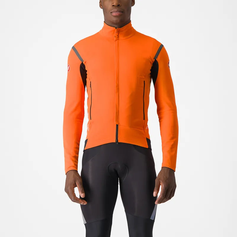 Castelli Perfetto Ro S 2 Long Sleeve Jacket Men's Red Orange/