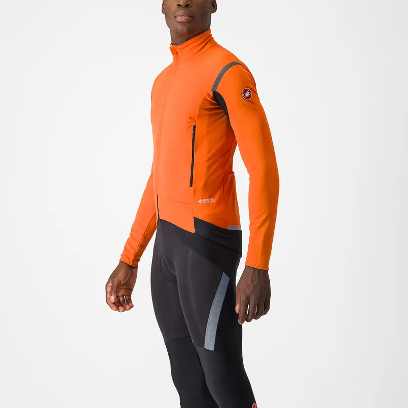 Castelli Perfetto Ro S 2 Long Sleeve Jacket Men's Red Orange/