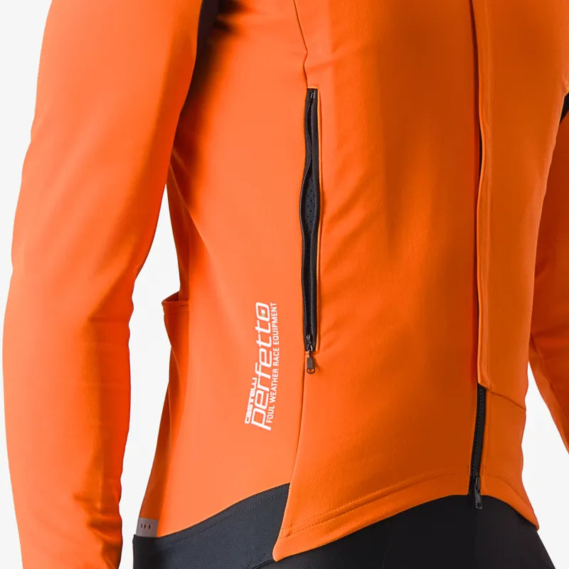 Castelli Perfetto Ro S 2 Long Sleeve Jacket Men's Red Orange/