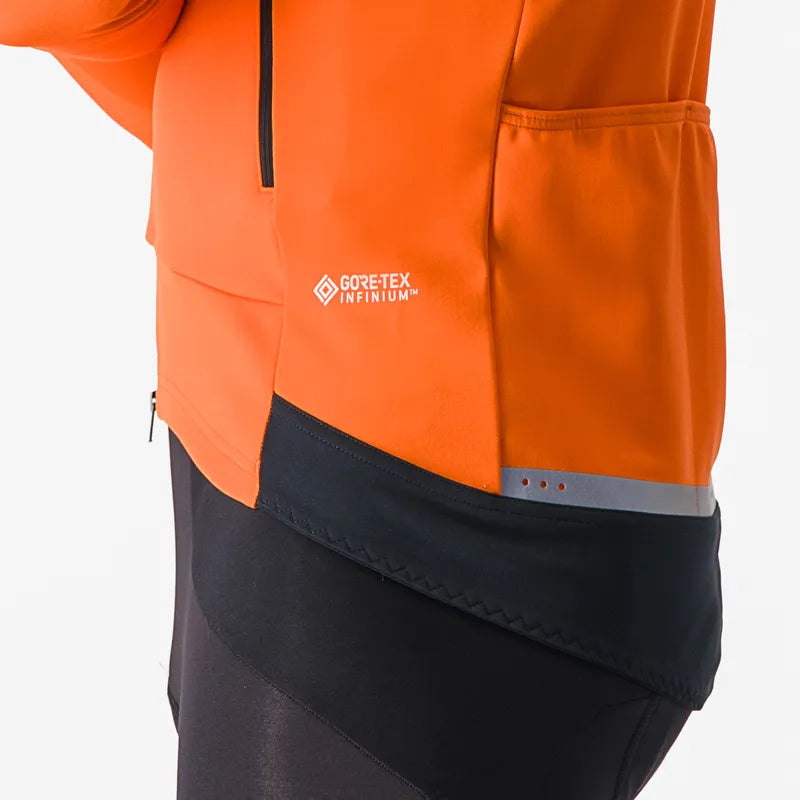 Castelli Perfetto Ro S 2 Long Sleeve Jacket Men's Red Orange/