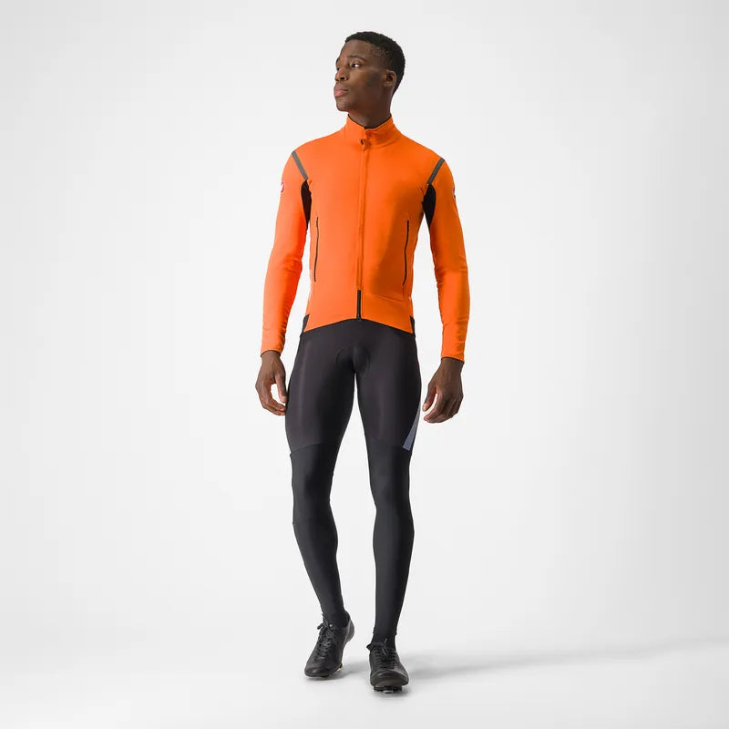 Castelli Perfetto Ro S 2 Long Sleeve Jacket Men's Red Orange/