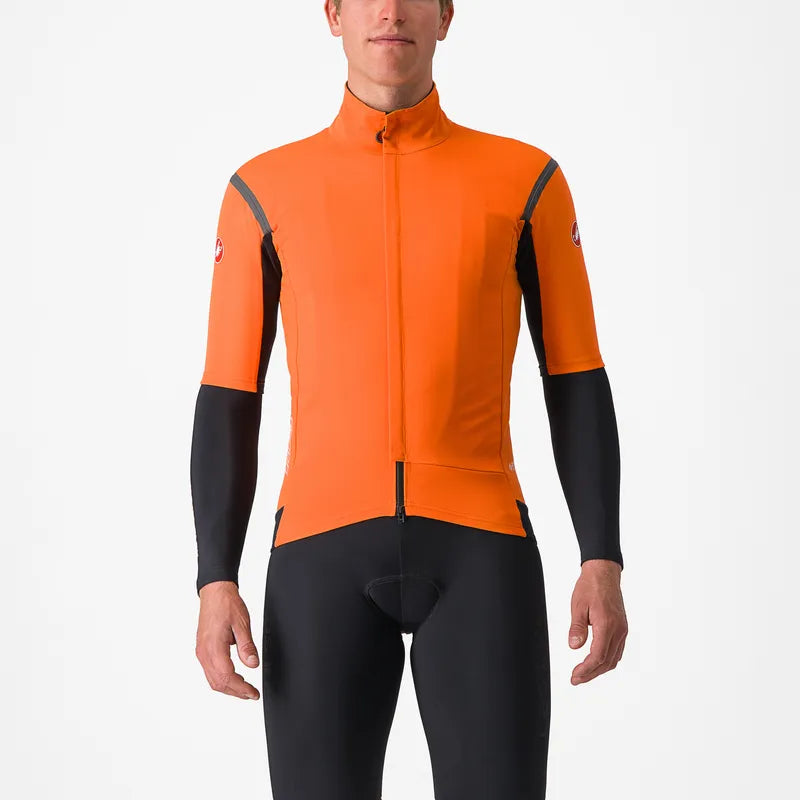 Castelli Gabba Ro S 2 Jacket Men's Red Orange/Dark Gray