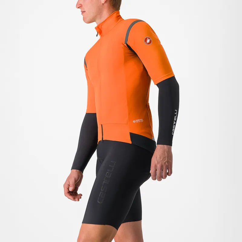 Castelli Gabba Ro S 2 Jacket Men's Red Orange/Dark Gray