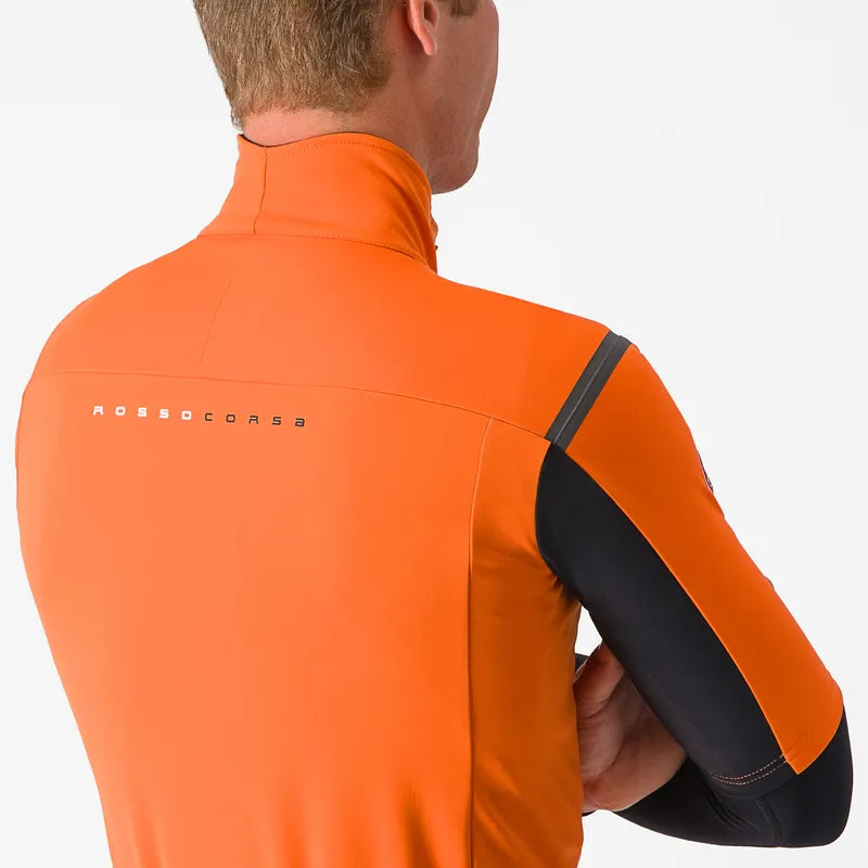 Castelli Gabba Ro S 2 Jacket Men's Red Orange/Dark Gray
