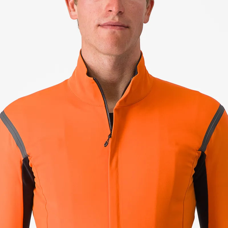 Castelli Gabba Ro S 2 Jacket Men's Red Orange/Dark Gray