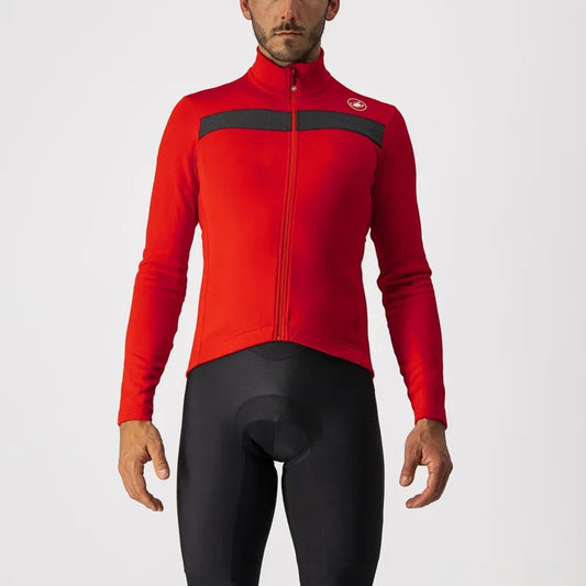 Castelli Puro 3 Fz Jersey Men's Red/Black Reflex