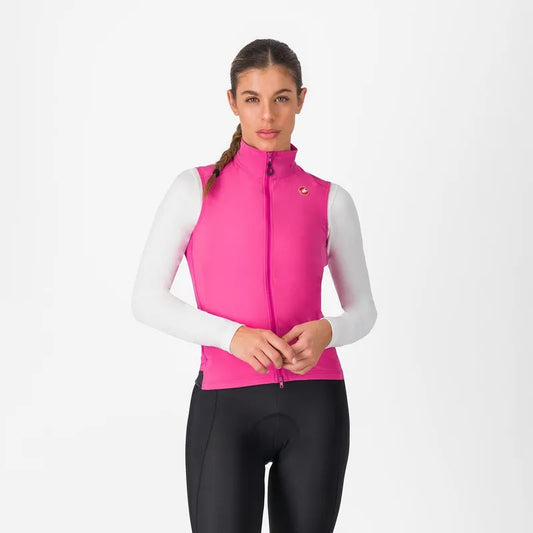 Castelli Espresso Vest Women's Violet Pink / Dary Gray