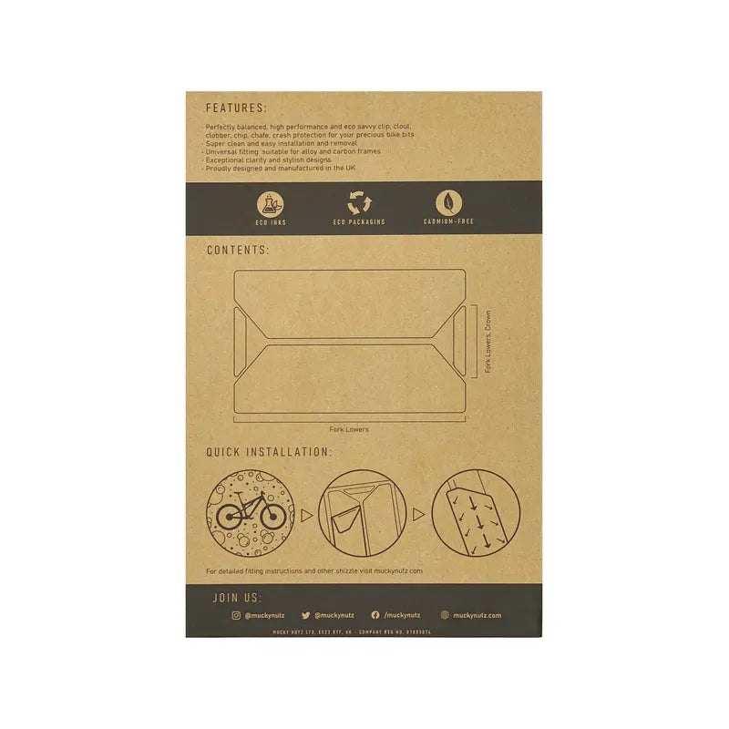 Mucky Nutz Fork Skinz Classic Clear
