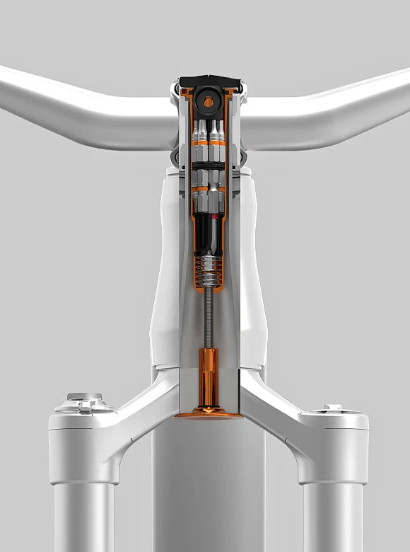 Granite Design Stash RT, Ratchet Tool Kit w/9Bits & Steerer Tube Housing Black