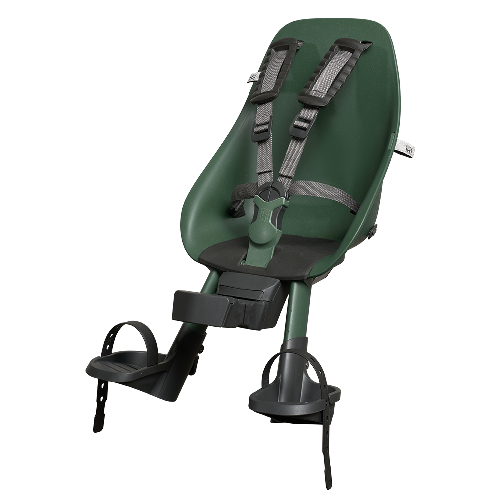 Urban Iki Bio Front Baby Seat with Compact Adaptor Green/Black