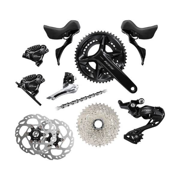 Shimano R7120 Groupset  - 105 2x12 Speed - 170mm Crankset, 11-34 Cassette