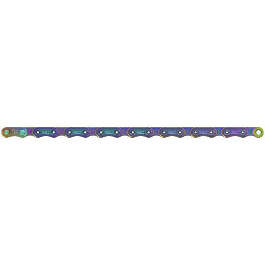 SRAM Red D1 Flattop 120 Link 12 Speed Chain w/ Powerlock - Rainbow