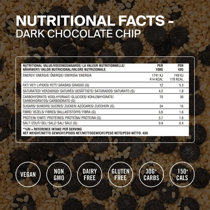 Styrkr Energy Bar BAR30 Dark Chocolate Chip - Single