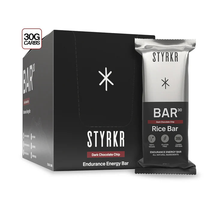 Styrkr BAR30 Energy Dark Chocolate Chip - Box of 12