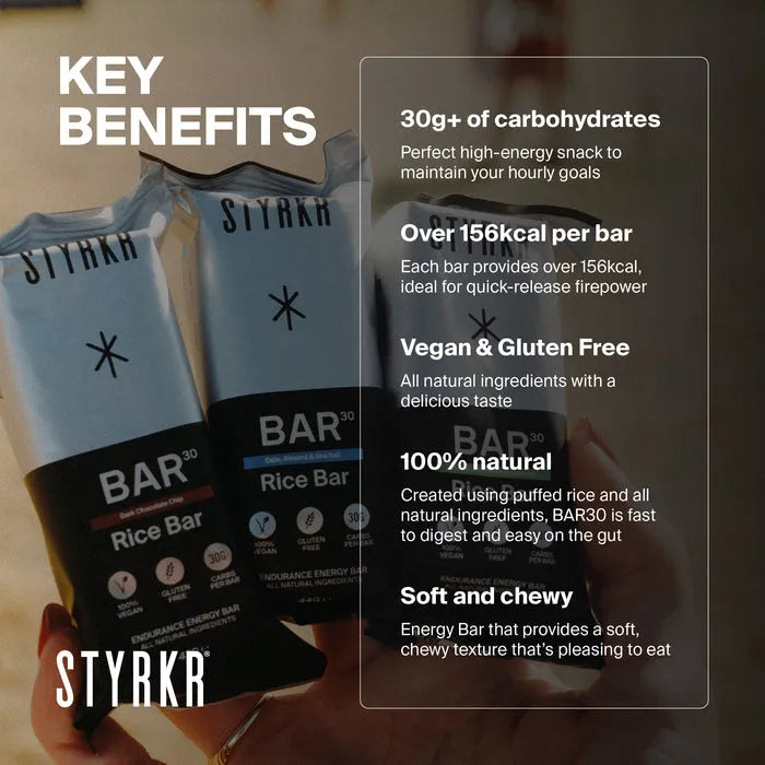 Styrkr Energy Bar BAR30 Dark Chocolate Chip - Single