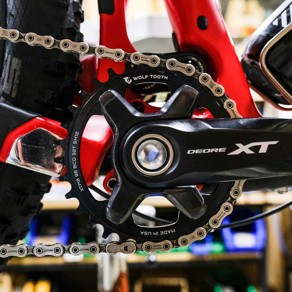 96 BCD XT M8000 DROP-STOP CHAINRING