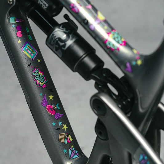 DYEDBRO MTB FRAME PROTECTION - UNICORN GLITTER