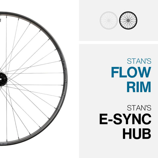 FLOW EX3 ON E-SYNC MTB WHEELS