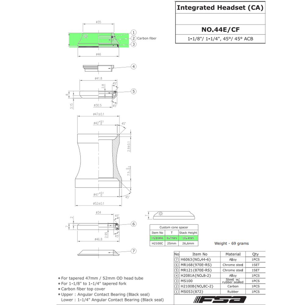 FSA - ORBIT C-33 HEADSET