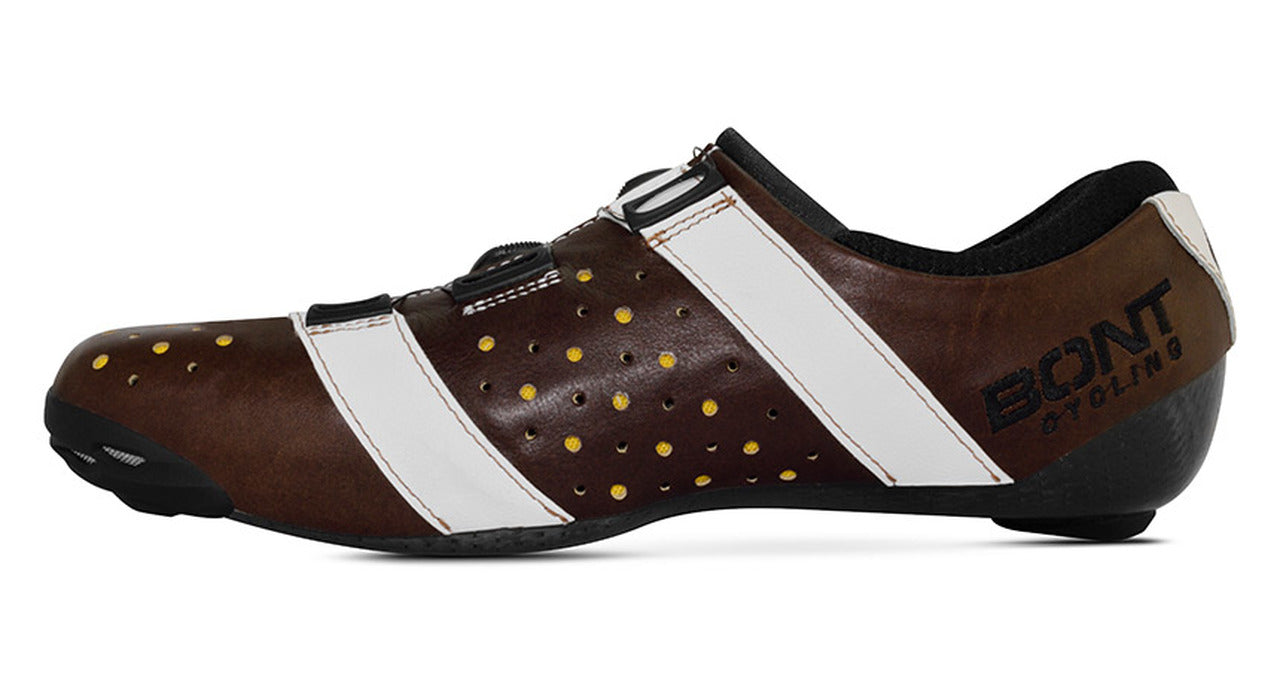 Bont Road Shoes Vaypor Brown/White Stripes